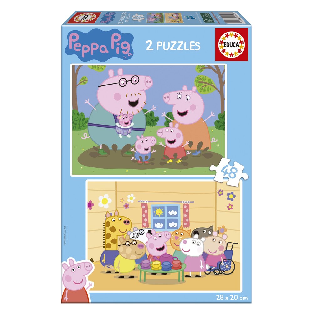 Puzzle 2x48 Piezas Peppa Pig EDUCA Imagen principal del producto