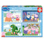 Multi 4 Puzzles Junior Peppa Pig Educa-Borras Pack 4 Puzzles