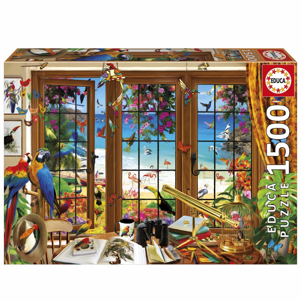 Puzle 1500 Ventana del Observador de Aves Educa-Borras