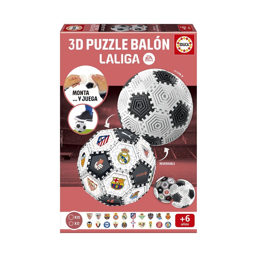 Puzzle Balon 3D Equios de la Liga Fsc Educa Borras