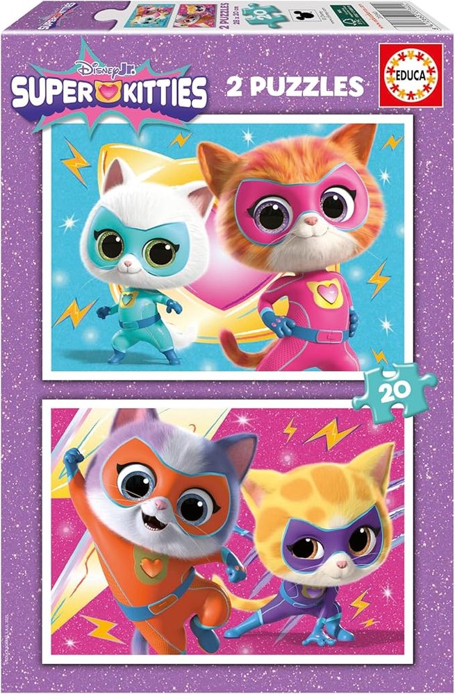 PUZZLE 2X20 SUPERKITTIES | EDUCA-BORRAS | 1 UNIDAD | 8412668203402