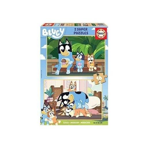 PUZZLE 2X16 BLUEY (MADERA) | EDUCA-BORRAS | 1 UNIDAD | 8412668203471