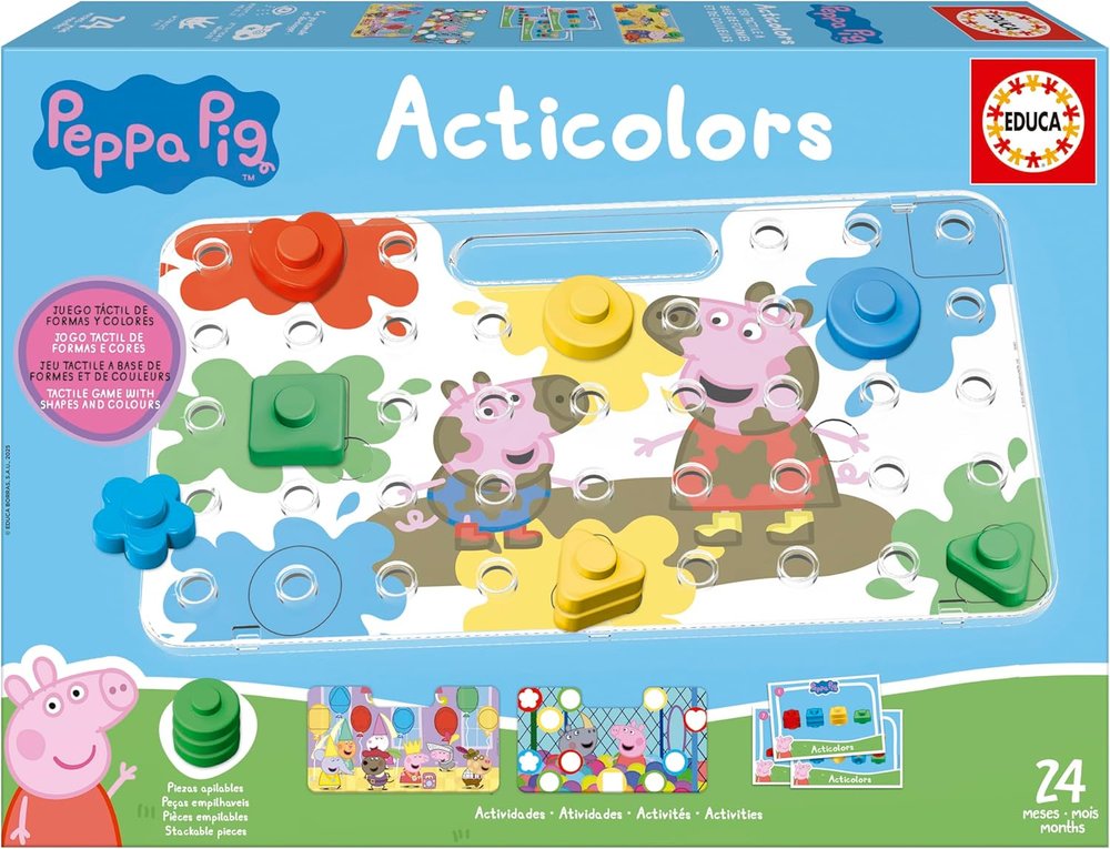 JUEGO ACTICOLORS PEPPA PIG | EDUCA-BORRAS | 1 UNIDAD | 8412668203822 Imagen principal del producto