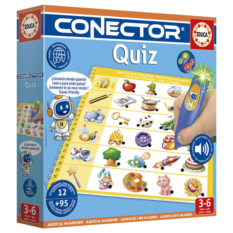 Juego Conector Quiz EDUCA-BORRAS Pack 24 piezas Imagen principal del producto