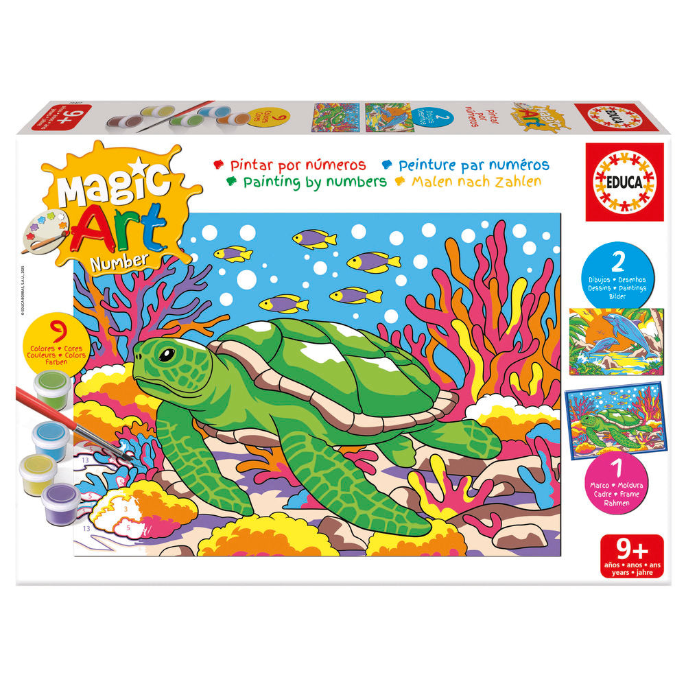 Magic Art Number Animales Marinos Educa-Borras Pack 10 Imagen principal del producto