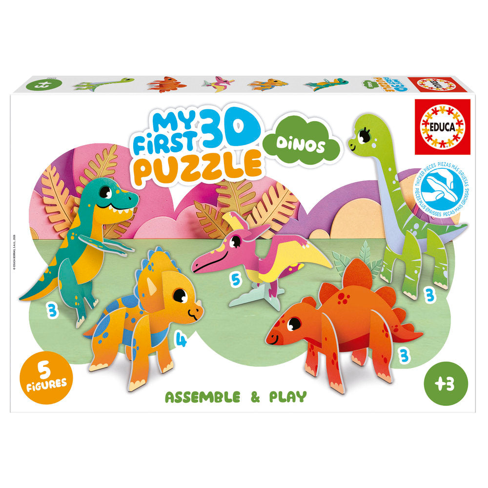 Puzzle 3D Baby Puzzle Dinos Educa Borras Imagen principal del producto