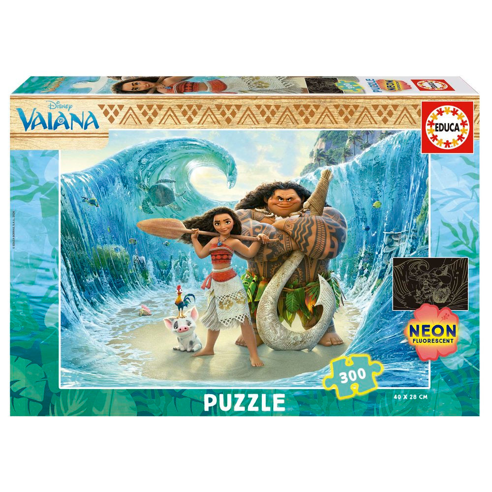 Puzzle 300 Vaiana Neon - Educa-Borras