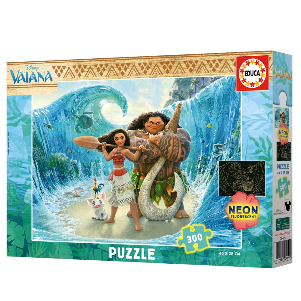 Puzzle 300 Vaiana Neon - Educa-Borras