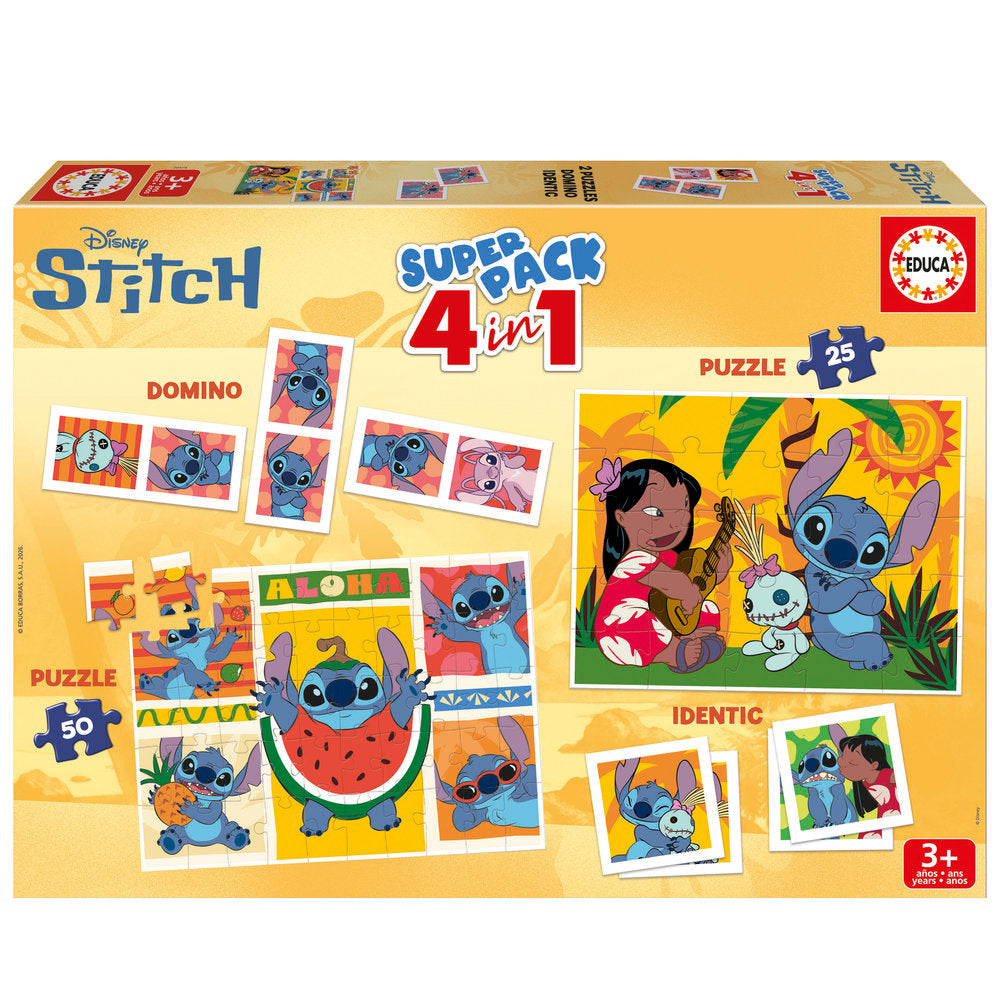 Puzzle Educa Superpack Stitch Marca Educa-Borras Imagen principal del producto
