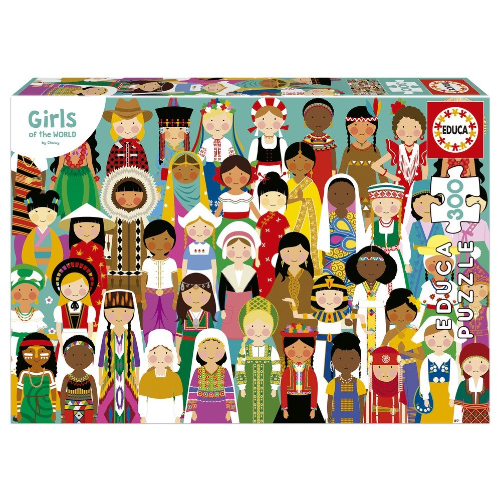 Puzzle 300 Girls of the World Educa-Borras