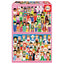 Puzzle 2x100 chicas de Europa y Asia EDUCA-BORRAS