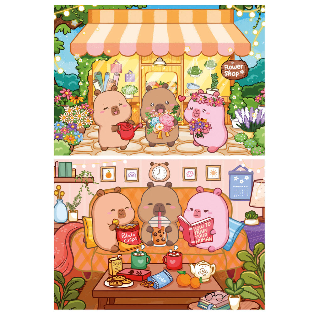Puzzle 2x48 Capybaras Capyfun Educa-Borras