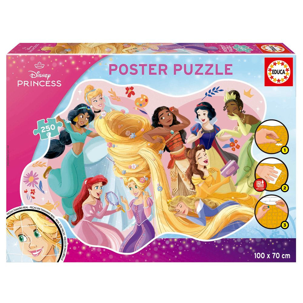 Puzzle 250 Poster Puzzle Disney Princesses Borrás