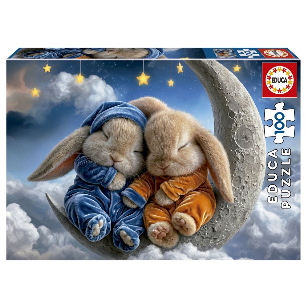Puzzle 100 Sueños de Conejitos Educa-Borras Imagen principal del producto