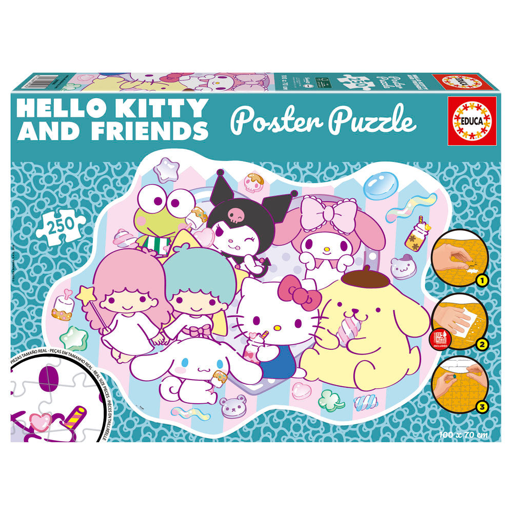 Puzzle 250 Poster Puzzle Hello Kitty & Friends EDUCA-BORRAS