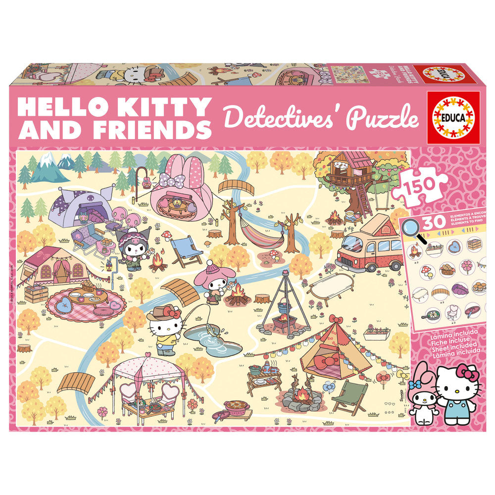 Puzzle Detective Puzzle 150 Hello Kitty & Friends EDUCA-BORRAS Imagen principal del producto