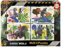 Puzzle Jurassic World 4 en 1 EDUCA BORRAS para niños y adultos