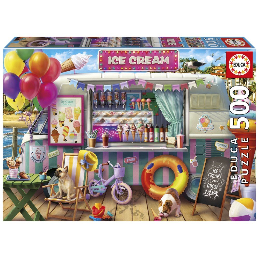 Puzzle 500 Furgoneta de Helados Educa-Borras Imagen principal del producto