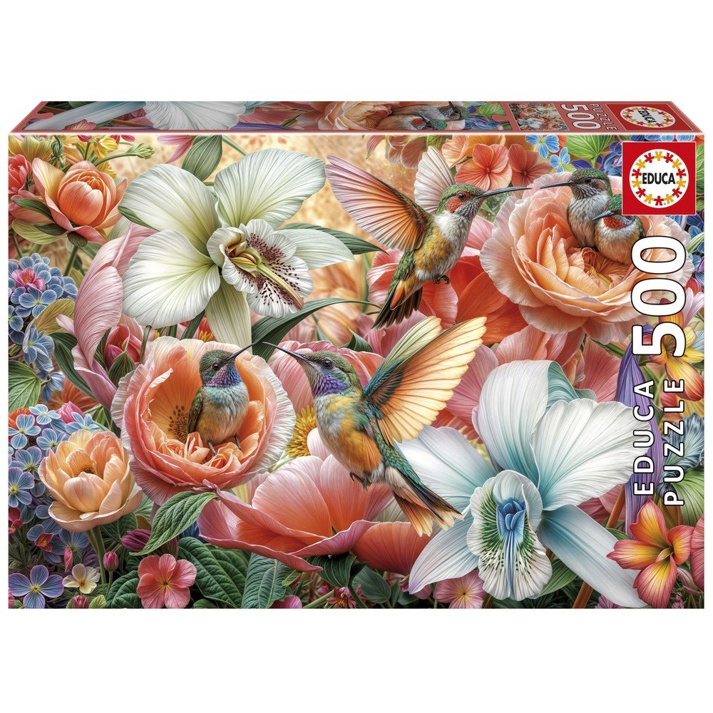 Puzzle 500 Jardin de Colibris Educa-Borras Imagen principal del producto