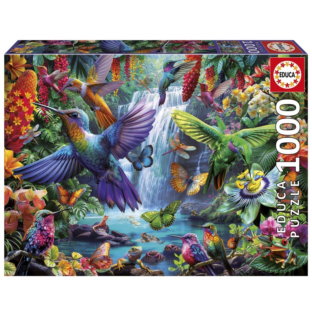 Puzzle 1000 Piezas Colibríes Tropicales Educa Borras