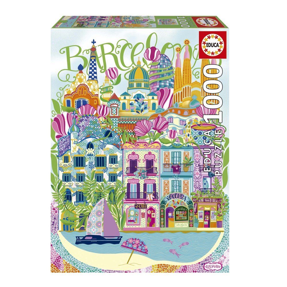 Puzzle 1000 Barcelona Educa-Borras - Rompecabezas para todas las edades Imagen principal del producto