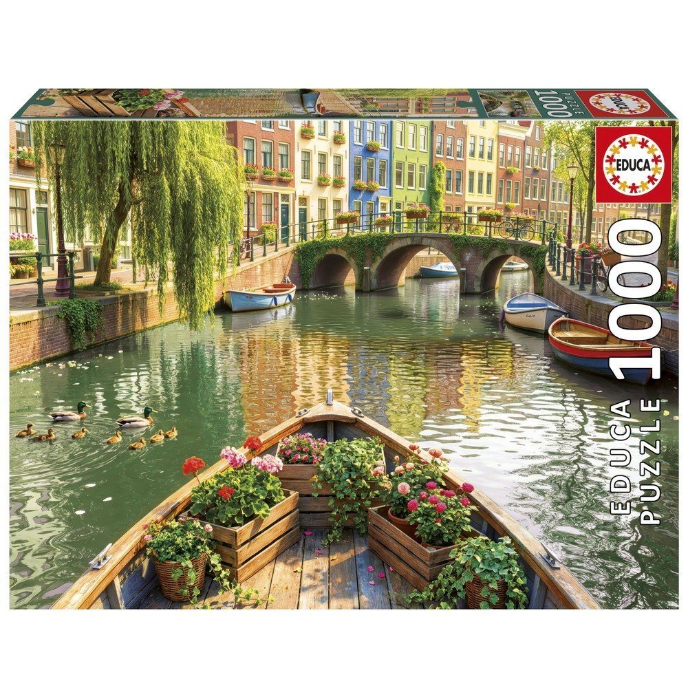 Puzzle 1000 Paseo en Barco por Ámsterdam EDUCA-BORRAS