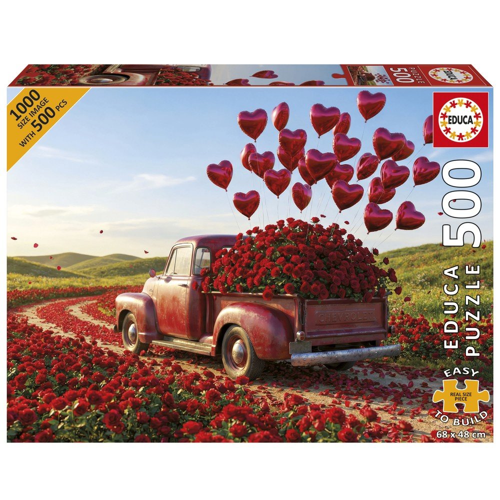 Puzzle 500 Piezas Plus Pick Up de San Valentin Educa Borras