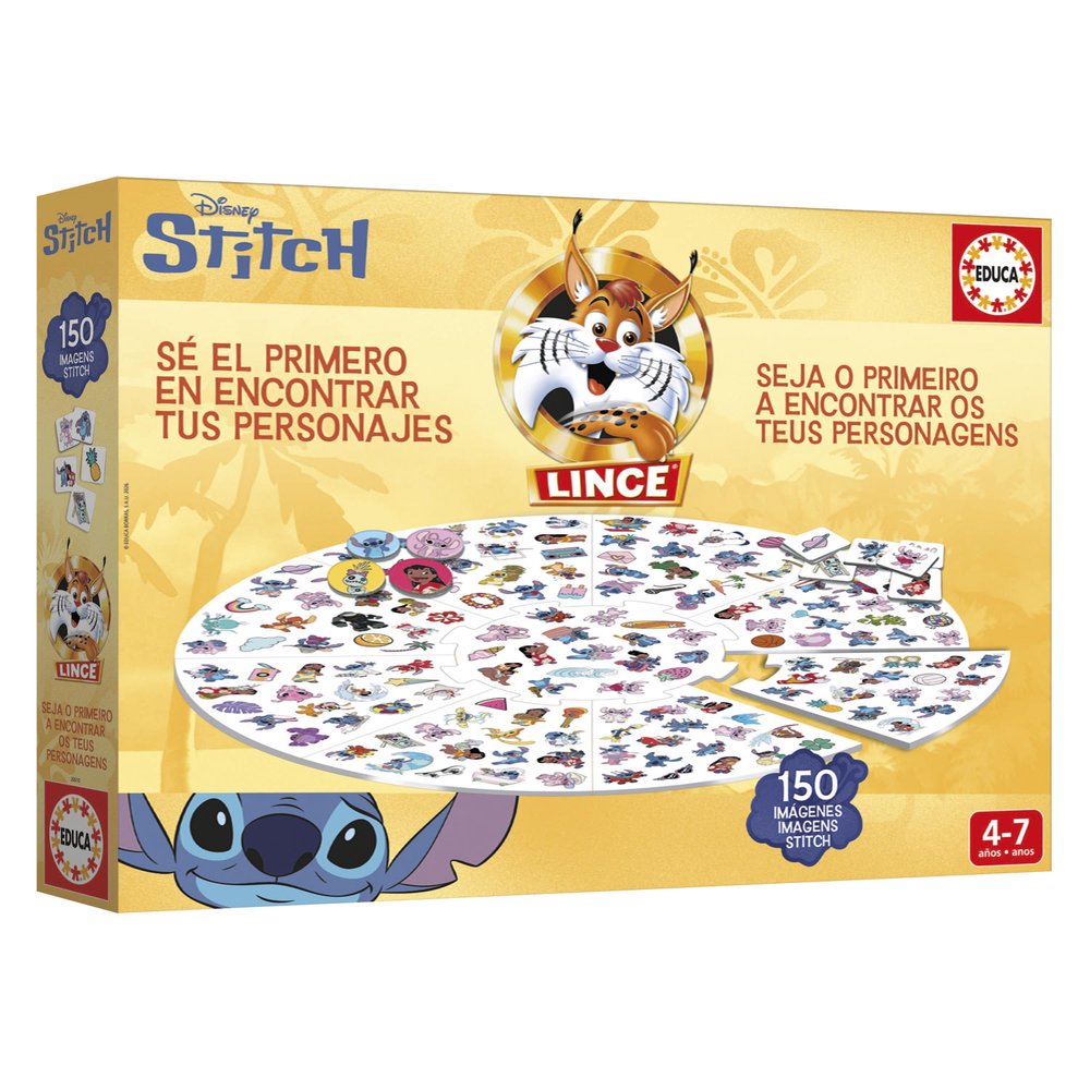 Lince Stitch 150 Imágenes Juego de Observación Educa Borras