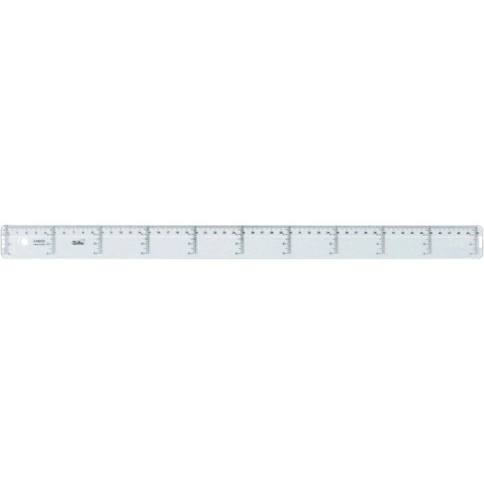 REGLA 50CM GRADUADA TRANSPARENTE CAJA 20 UDS | 20 UNIDADES | (SAFTA BASICO)