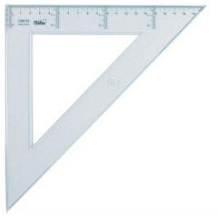 ESCUADRA GRADUADA 30CM TRANSPARENTE CAJA 20 UDS | 20 UNIDADES | (SAFTA BASICO)