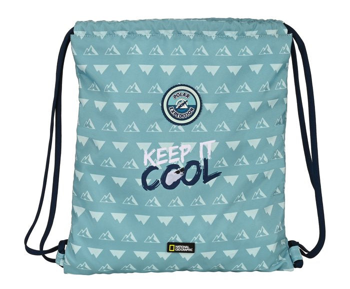 Saco plano reciclable National Geographic Below Zero 35x40x1 cm SAFTA