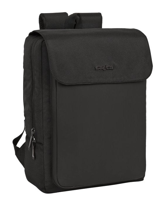 MOCHILA CON SOLAPA PORTATIL 13,3´´+USB BUSINESS BLACK | SAFTA BUSINESS Imagen principal del producto