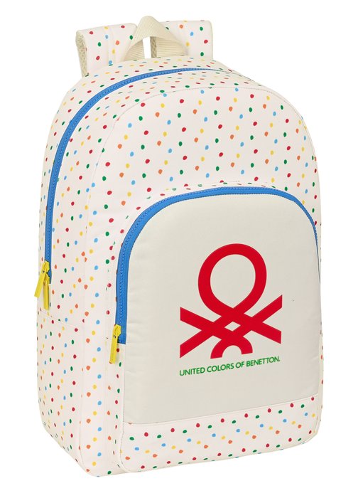 Mochila adaptable carro Benetton Topitos 30x46x14 cm SAFTA