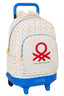 Mochila grande con ruedas compact extraible Benetton Topitos SAFTA