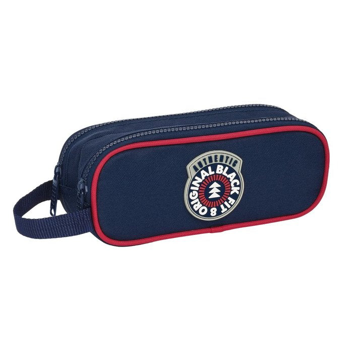 Portatodo doble reciclado Blackfit8 Authentic 21x8x6cm SAFTA