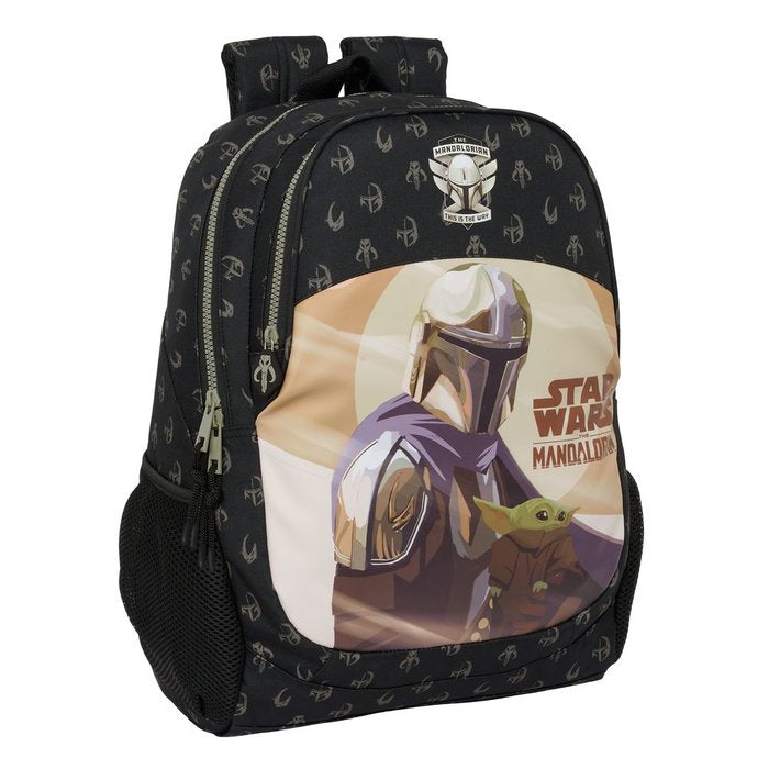 MOCHILA ADAPTABLE CARRO THE MANDALORIAN THIS IS THE WAY 32x44x16cm