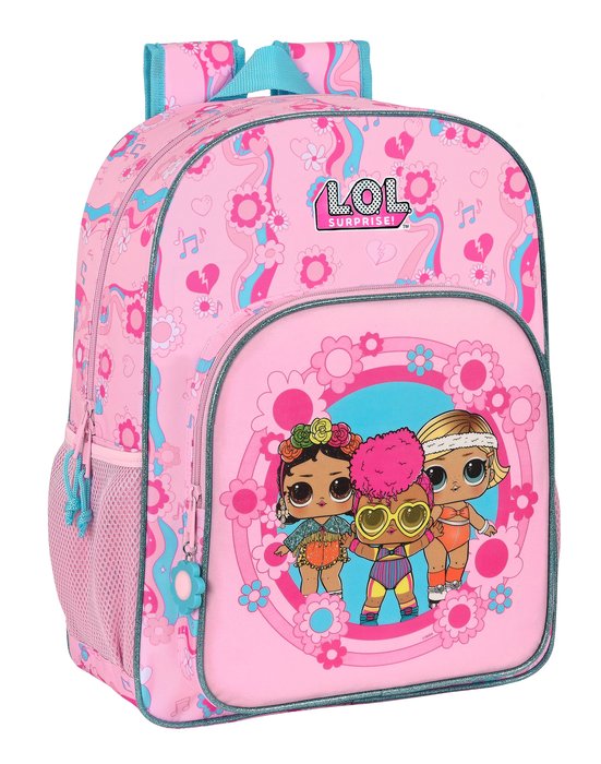 Mochila de 33 cm adaptable Carro LOL Surprise! Glow Girl SAFTA