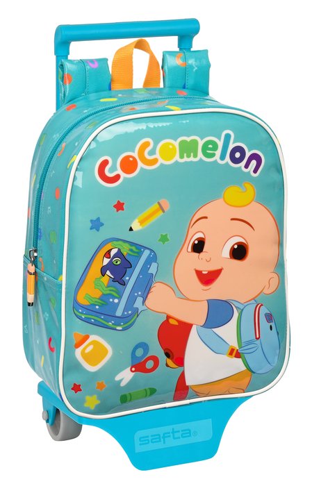 Mochila 232 y Carro 805 Facil Limpieza Cocomelon Back to Class SAFTA Imagen principal del producto