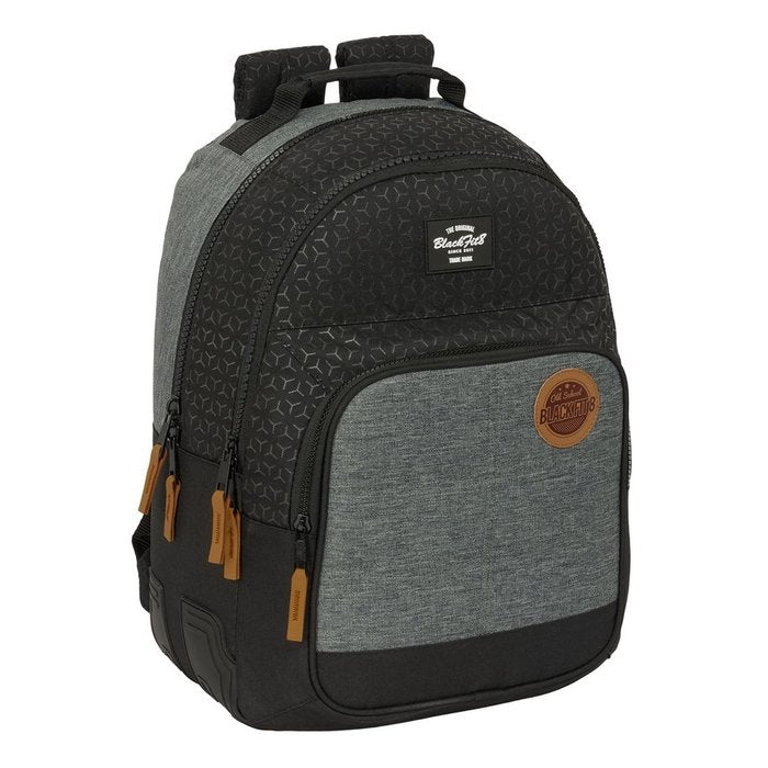 MOCHILA DOBLE CANTONERAS ADAPT, CARRO BLACKFIT8 OLD SCHOOL | SAFTA, S,A,