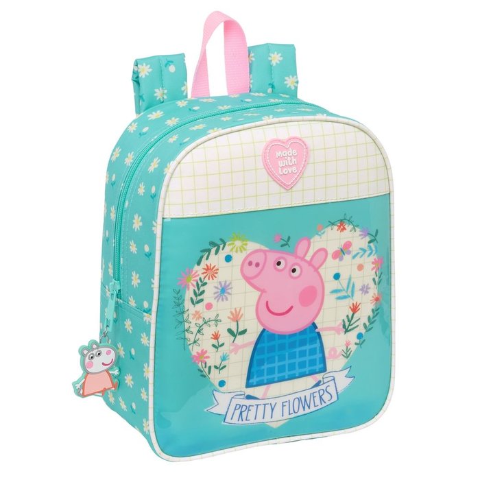 MOCHILA GUARDERIA ADAPTABLE A CARRO PEPPA PIG PRETTY FLOWERS | SAFTA, S,A, Imagen principal del producto