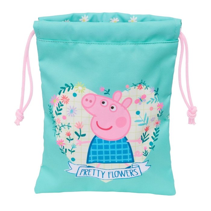 Saquito Merienda Peppa Pig Pretty Flowers Marca Safta Imagen principal del producto