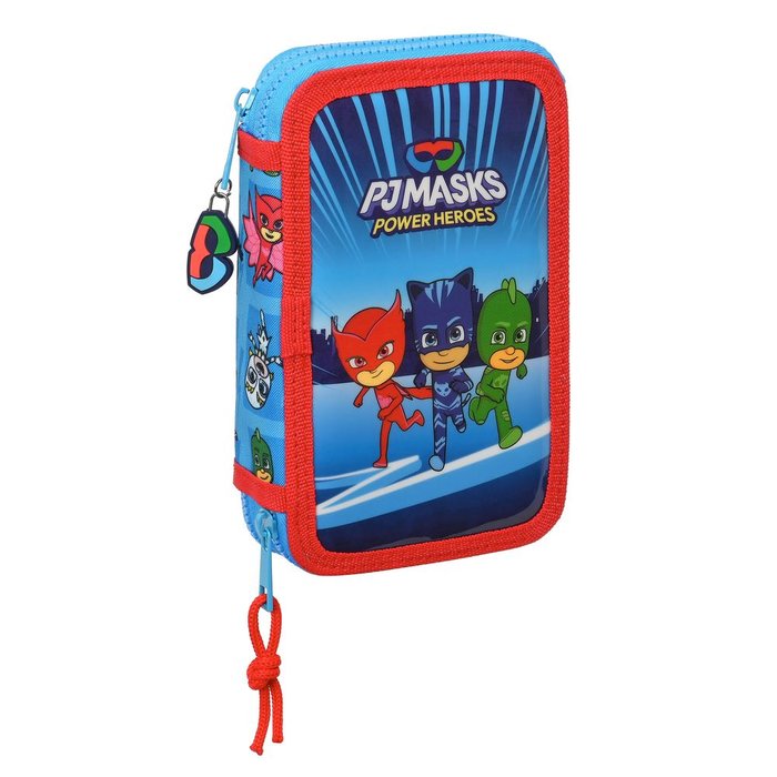 Plumier doble pequeño 28 piezas PajMasks Safta