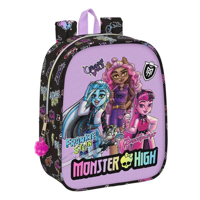 Mochila Guarderia Adaptable a Carro Monster High Creep SAFTA