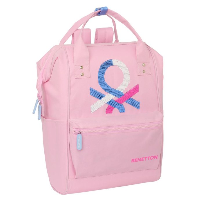 Mochila con asas para portátil 13 Benetton Pink SAFTA Imagen principal del producto