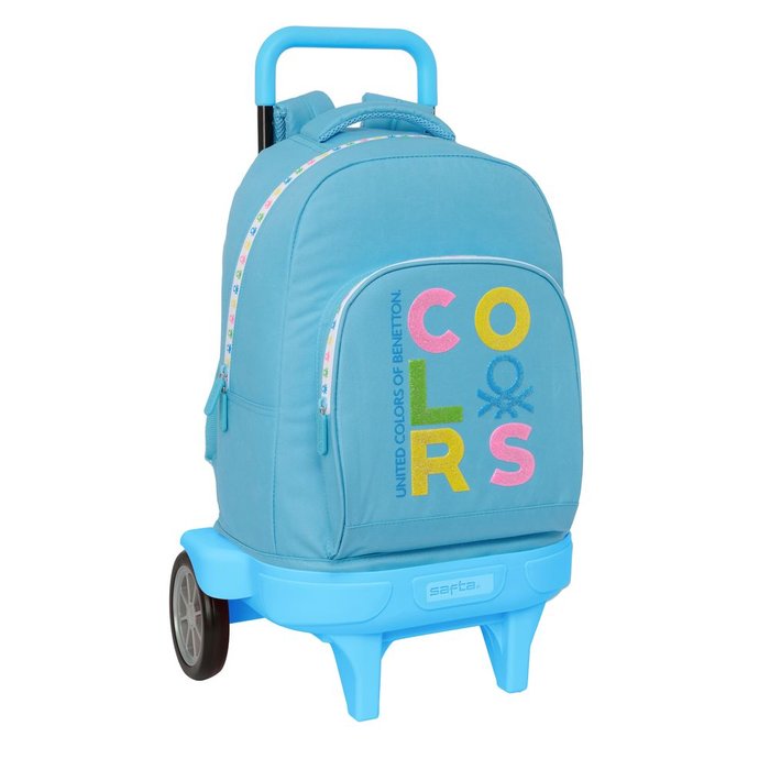 Mochila grande con ruedas Compact Evol. extraible Benetton Spring SAFTA