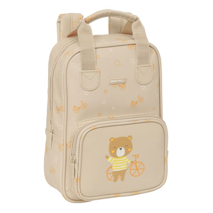 Mochila Infantil con Asas Fácil Limpieza Safta Osito 20x28x8cm Imagen principal del producto