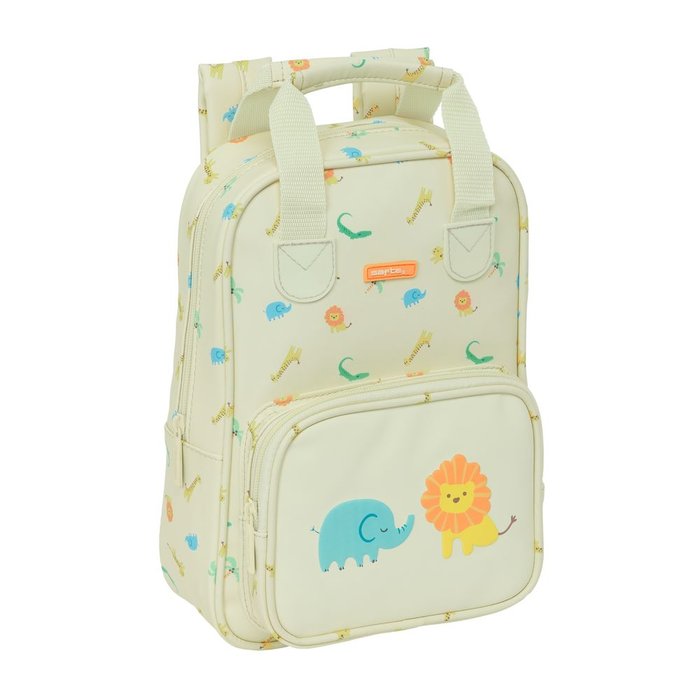 Mochila infantil con asas fácil limpieza Safta Selva 20x28x8 cm