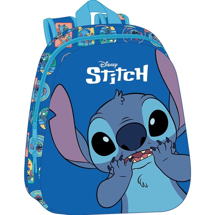 MOCHILA GUARDERIA 3D STITCH 33X27CM | SAFTA, S,A, Imagen principal del producto