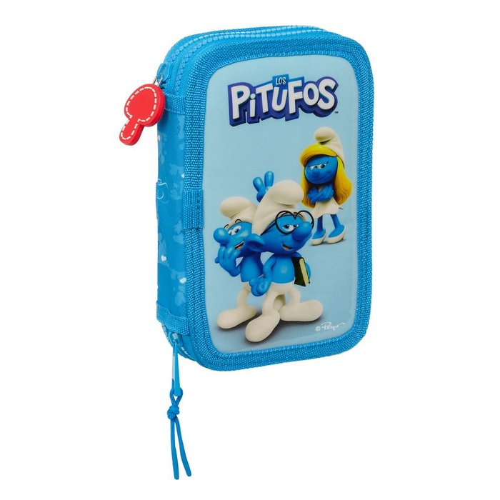 Plumier Doble Pequeño Los Pitufos Safta 28 Piezas Imagen principal del producto