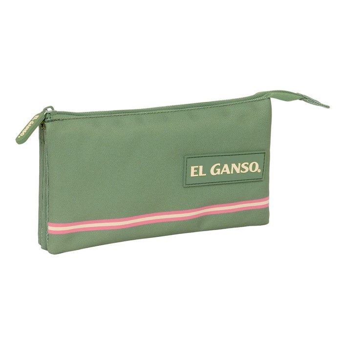 Portatodo triple El Ganso Basics Verde Safta